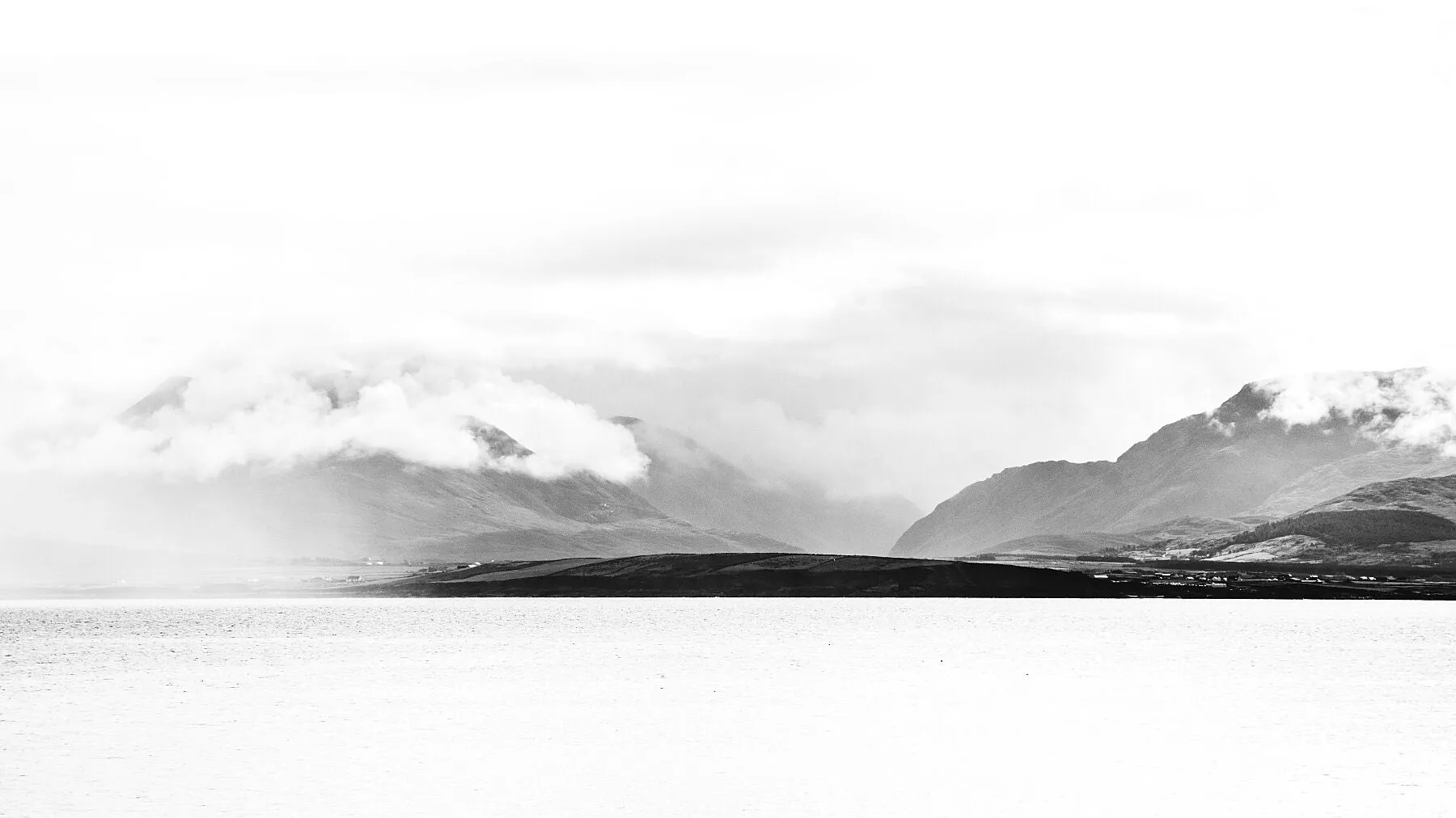 The mountains of Connemara, seen from Clare Island on an Autumn afternoon.