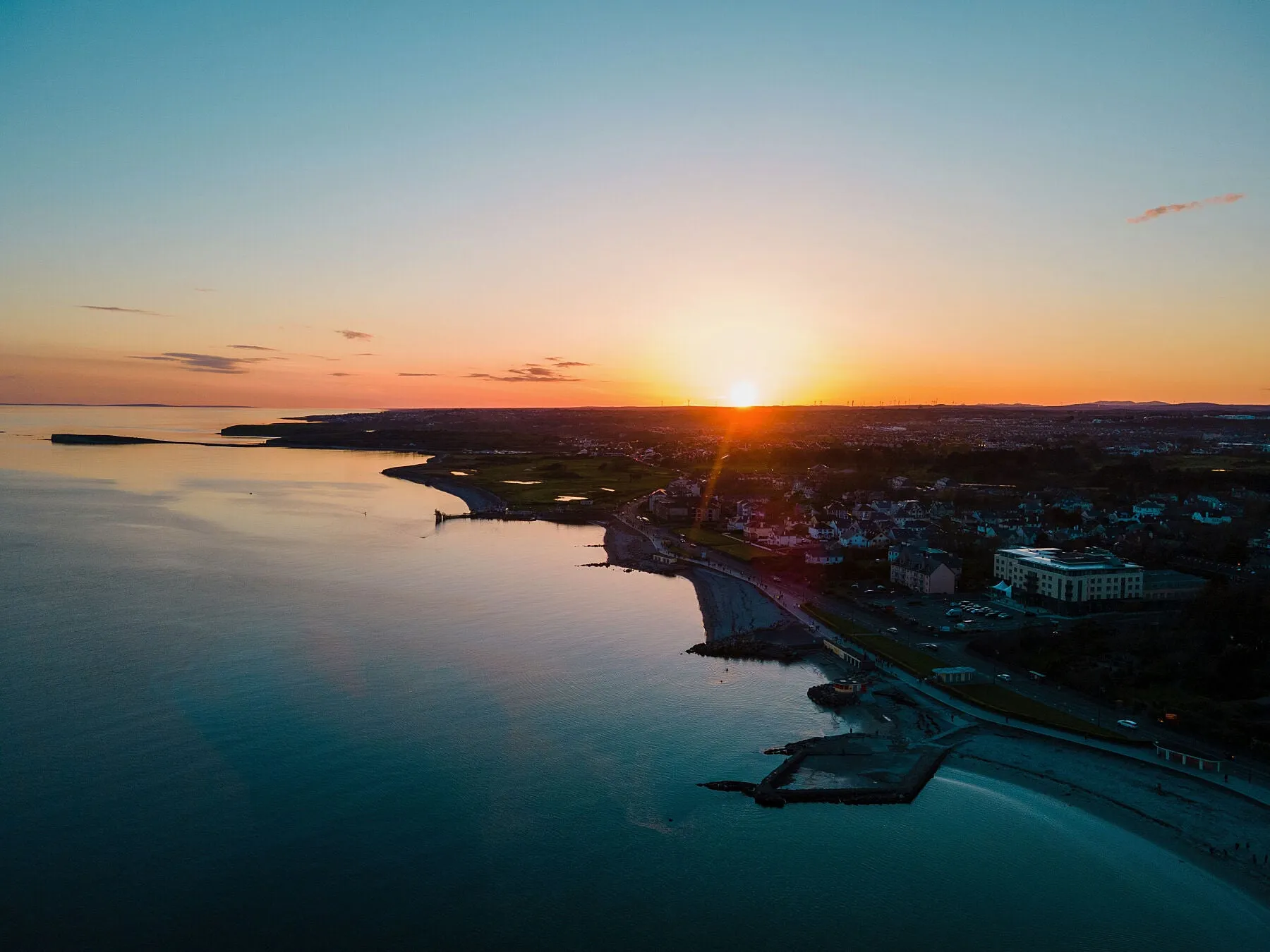 Sunset, taken just offshore from where I'm living currently. Salthill in the sun is hard to beat.